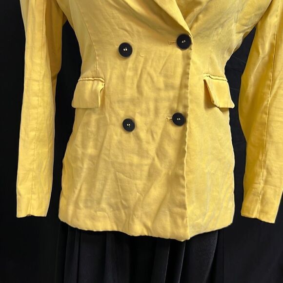 Zara Basic Collection Yellow Jacket Size Medium - Picture 3 of 10